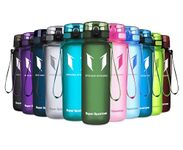 Super Sparrow Sports Water Bottle - 500ml - Non-Toxic BPA Free & Eco-Friendly Tritan Co-Polyester Plastic - For Running, Gym, Yoga, Outdoors and Camping