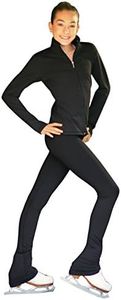 ChloeNoel PS735 Solid Over-The-Hill Skate Elite Pants with Front Pocket (Size AS, Black)