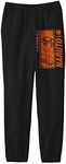 Naruto Classic Orange Monochrome Graphic Youth Black Jogger Pants