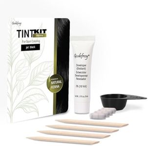 Godefroy Powered by Henna - Tint Kit 4 Applications | Jet Black | Spot Hair Color Powered by Natural Henna