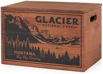 Better Wood Products Limited Edition Protect The Parks Series All Natural Fatwood Fire Starter Sticks for Wood Stove 13-lb Wooden Crate, Glacier