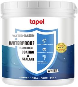 Tapel Revêtement de toit en caoutchouc liquide pour camping-car, 3 x plus résistant, blanc, 1 kg pour 1 m², mastic imperméable pour fuites et fissures, peinture résistante aux UV et au froid pour
