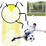 Top Bins Football Targets, Soccer Goal Target Net, Football Field Nets Training Practice Equipment, Foldable Portable Goal Target with Adjustable Buckle for Kids Adult Shooting Training