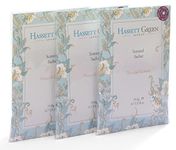 Hassett Green London - Hand Made Scented Sachet Large Three Pack - Natural Cotton - For Wardrobes and Drawers