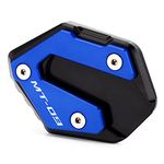 Mokiton Motorcycle Side Stand Extension Kickstand Plate Compatible With YAMAHA MT-09 / SP 2015-2023 | Foot Pad Support MT09 MT 09 Accessories (blue)