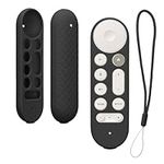 kwmobile Case Compatible with Google TV Streamer 4K Case - Soft Silicone Cover for Remote Control - Black