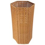 Housoutil Woven Umbrella Stand - Housewares Rattan Umbrella Rack Stand Wicker Basket Holder Storage - Canes Walking Sticks Holder for Entryway - Home - Office