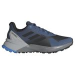 adidas Men's Terrex Soulstride Trail Running Shoes, Wonder Steel/core Black/Pulse Blue, 9 UK