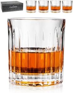 Vasos de whisky, juego de 4 vasos de bourbon giratorios, rocas, whisky escocés, coñac, ron, cóctel, degustación, vidrio antiguo, ideas personalizadas para hombres, regalos únicos, 250 ml