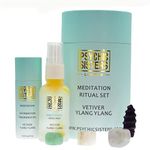 Psychic Sisters - Meditation Ritual Set - 4 Available Rituals - Reiki Cleansed & Energised Crystals - 3 Different Gemstones - Contains Natural Aromatherapy Products