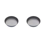 MasterClass KCMCCB15 Crusty Bake 23 cm Deep Perforated Pie Dish with PFOA Non Stick, Robust 1 mm Carbon Steel, 9 Inch Round Tin, Grey (Pack of 2)