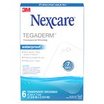 Nexcare™ Tegaderm™ Transparent Dressing H1624-06-CA, Waterproof, 2 3/8 in x 2 3/4 in (6 cm x 7 cm), 6/Pack