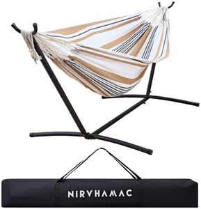 Hamac sur Pied | Confortable, Robuste & Élégant | Idéal Hamac Extérieur ou Hamac pour Intérieur | Hamac avec Support Inclus! | Hamac pour Une ou Deux Personne | supporte jusqu'à 200kg