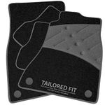 Car Mats to fit Combo Life Electric [E] 2021+ Black Carpet - Grey Ribbed Trim - Grey Full Width Heel Pad [SAPP-2652]