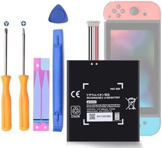 oliadeo HAC-003 for Nintendo Switch Battery Replacement: Compatible with Nintendo Switch Battery - HAC-001 Nintendo Switch OLED Game Console Handhold Lithium Ion 3.7V 4800mAh with Tool Kits