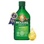 Moller’s ® | Omega 3 Cod Liver Oil | Omega-3 Dietary Supplements with EPA, DHA, Vitamin A, D and E | Superior Taste Award | Pure & Natural cod Liver Oil | 166 Year Old Brand | Neutral | 250 ml