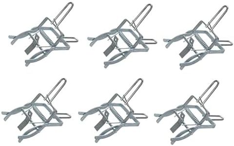 6x Pack of Heavy Duty Mole Claw Scissor Traps Fast Humane Kill (6)