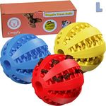 Zenify Pets Puppy Dog Toy Interactive Food Puzzle Treat Ball (Multi Pack Large)