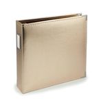 American Crafts 660110 We R Memory Keepers Classic Leather Album, 12" x 12", Gold