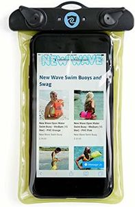 New Wave Waterproof Pouch for Open Water Swimmers and Triathletes - No Dry-Bag (Waterproof Phone Pouch)