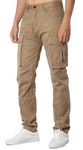 ITALYMORN Khaki Pants with Pockets for Men Work Cargo Relaxed Fit Outdoor(34, Khaki)