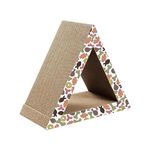 Foodie Puppies Scratching Post with catnip for Cats and Kittens (Delta Scratcher) | Corrugated Cat Scratcher Cardboard for Indoor Cats, Kitten for Furniture Protection, Durable Texture Design