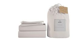 Panda London Bamboo Complete Bedding Set - Eco-Friendly, Hypoallergenic, Full Set for Comfort, UK King, Pure White