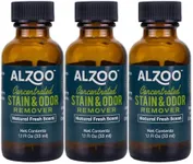 ALZOO Concentrated Stain & Odor Remover Refill Bottle, 100% Plant-Based Active Ingredients, 1.1 Fl. Oz, Pack of 3
