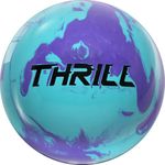 MOTIV Max Thrill Hybrid Bowling Ball | Huge Value and Performance | Sky Blue Solid with Purple Pearl | Available in 10-16 pounds (15, Pounds)