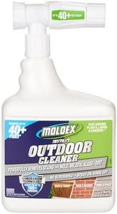 Moldex® Instant Outdoor Cleaner with Bleach and Hose End, 64 oz – Fast Acting Spray for Mold and Mildew Stains on Siding, Decks, Fences and Exterior Surfaces