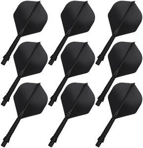 CyeeLife Integrated Dart Flight and Shaft System,Precision Moulded 2-in-1 Dart Flights and Dart Shafts, Dart Stem, Professional Dart Accessories,Pack of 9