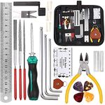 Yeelua 26Pcs Guitar Repairing Maintenance Tool Kit with Carry Bag, Guitar Ukulele Bass Mandolin Banjo Cleaning Maintenance Accessories Set, Guitar Tools for Music or String Instrument Enthusiast