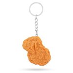 lasuroa Realistic Chicken Nuggets Key Chain, Creative Imitation food Keychain Fun Cute Fried Chicken Nugget Key Ring for Suitcases Handbag Purse Keys Accessories