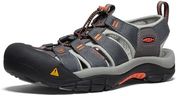 KEEN Men's Newport H2 Closed Toe Water Sandals, Magnet/Nasturtium, 12