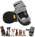 Dog Shoes for Medium Dogs, Non-Slip Dog Shoes with Reflective Straps, Paw Protection for Snow Hiking, Walking, Outdoor, Ground (8)