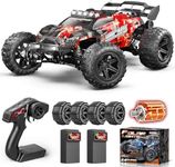 YESHIN 1:14 Remote Control Car, 4WD RC Car 40+km/h High-Speed ​​Monster Truck for Adults, with 2*Rechargeable 1300mAh Batteries, 2*Tires