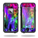 MightySkins Skin Compatible with Lifeproof iPhone 6 Plus or 6S Plus - Neon Splatter | Protective, Durable, and Unique Vinyl wrap Cover | Easy to Apply, Remove, and Change Styles | Made in The USA