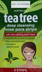 6 x Australian Tea Tree Deep Cleansing Nose Pore Strips | Blackhead Remover Deep Cleansing Pore Strips For Nose | Nose Strips for Blackhead Remover Clear and Unclogged Pores 6 STRIPS