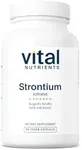 Vital Nutrients Strontium Citrate | Vegan Bone Strength Supplements | 227mg Strontium Citrate for Bone Health and Healthy Teeth | Gluten, Dairy, Soy Free | Non-GMO | 90 Capsules