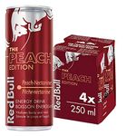 Red Bull Energy Drink, Peach-Nectarine, 250ml (4 Pack)