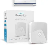 Cielo Breez Eco Smart AC Controller | Works with Mini Split, Window & Portable ACS | WiFi, Alexa, Google, SmartThings, Free Apps, NO Monthly Subscription | Schedules, Geofencing, Comfy & More (White)
