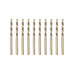 Meccion HSS Cobalt Jobber Drill Bit 10pcs 2.5mm Twist Drill Bit for Drilling Stainless Steel and Metal