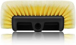 MOFEEZ 10" Car Wash Brush with Soft Detailing Bristle, Flow-Thru Dip Brush for Car Boat RV Camper Truck Washing