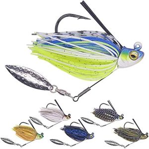 Swim-Jigs-for-Bass-Fishing-Lures Swimbait Underspin Swimming Bass Jigs 1/2 3/8 1/4 oz