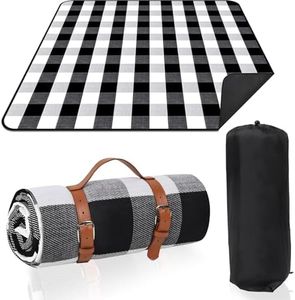 Votoko Coperta Picnic Impermeabile, 200x200cm Grande Telo Picnic Stuoia Campeggio, Portatile Coperta da Spiaggia con Maniglia, Plaid Coperta Picnic Pieghevole, per Pic-nic, Spiaggia, Campeggio, Parco