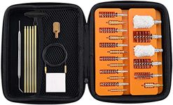 BOOSTEADY Gun Cleaning Kit for Rifle Pistol Shotgun .223/5.56MM .30/7.62MM .357/9MM .40 .45 12GA 20GA Brass Jags and Bronze Bristles Bore Brush