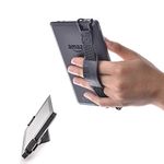 TFY Security Hand Strap + Leather Belt Holder Stand for Kindle Voyage, 6" / Kindle Paperwhite, 6" / Kindle Fire, 6"