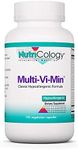 Nutricology Multi-Vi-Min Supplement - Multivitamin for Men & Women, with Iron, Daily Vitamins, for Adults, High Potency, Bioavailable, Vegetarian Capsules - 150 Count