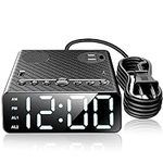 ELMWAY Alarm Clock with USB Charger