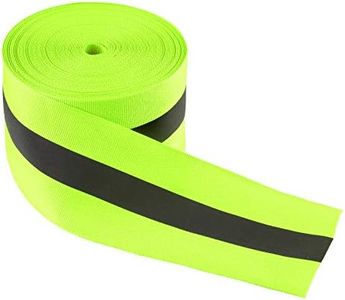 LLPT Cinta reflectante de alta visibilidad de 5 cm x 15 m de nailon plateado, correas de seguridad fluorescentes para decoración de adornos de seguridad en el ropa, bolso, zapatos, verde (RRG250)